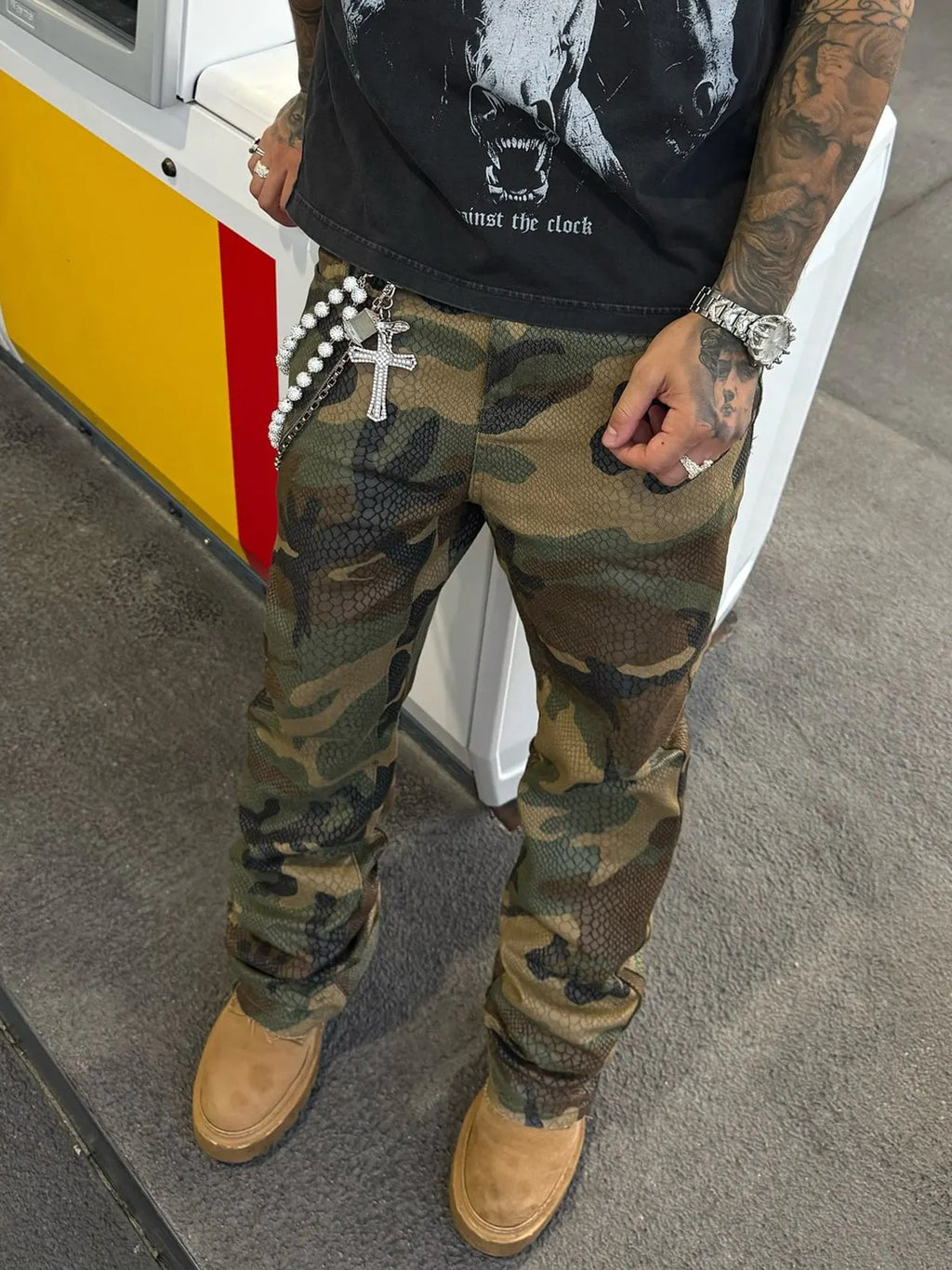 Men Temperament Casual Camouflage Pants