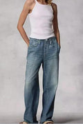 Vintage Women's Mid-Rise Floor-Skimming Jeans