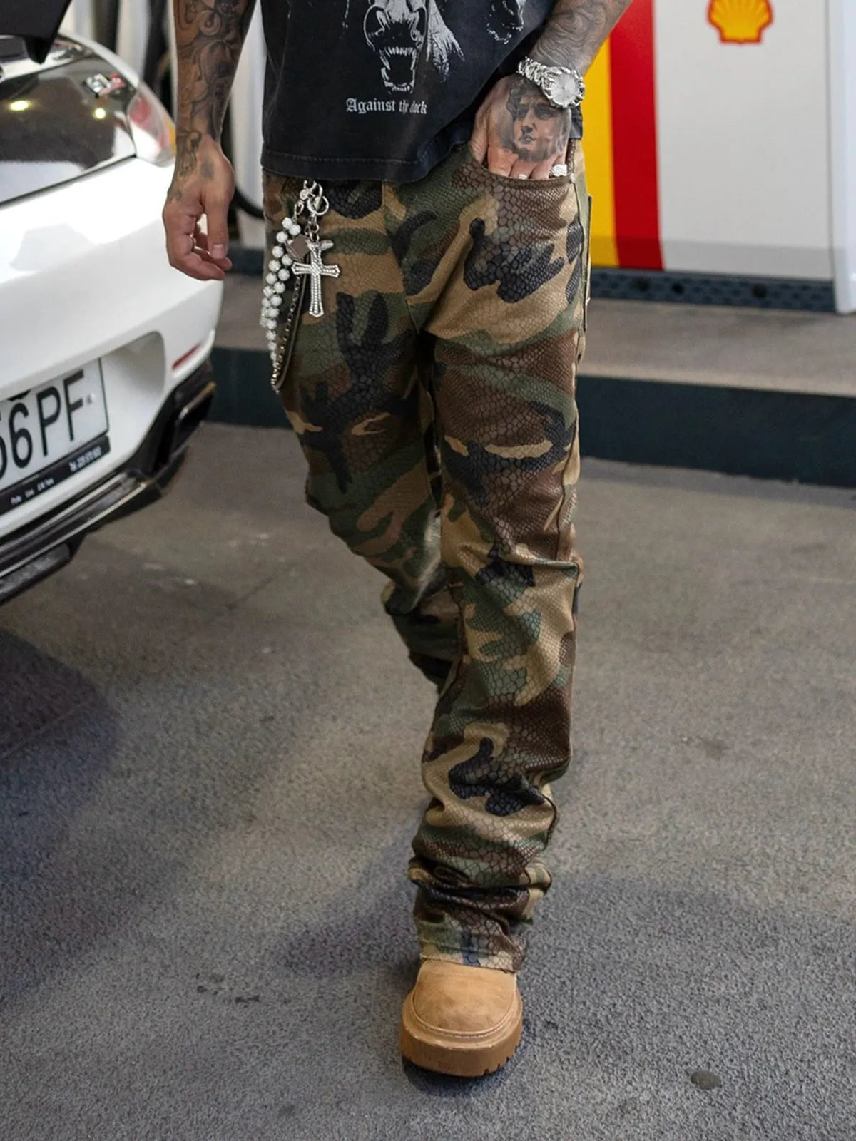 Men Temperament Casual Camouflage Pants