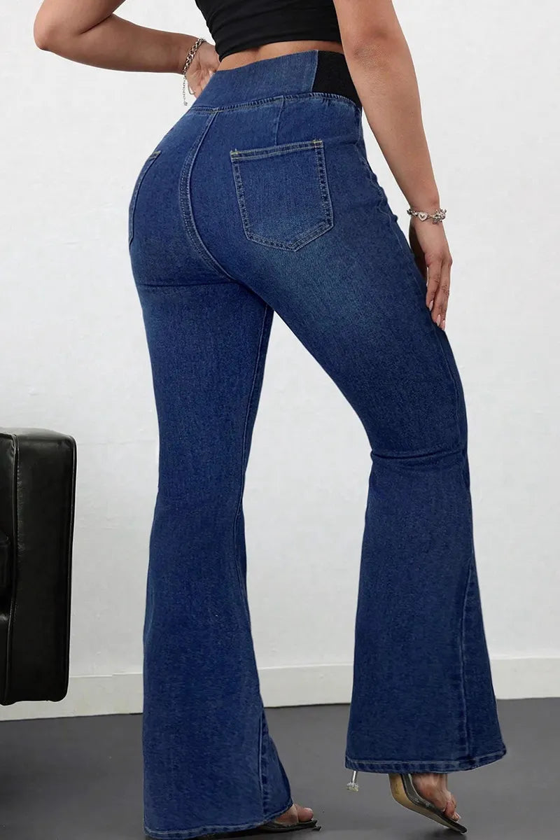 Women's Retro Stretch Slim Bootcut Jeans