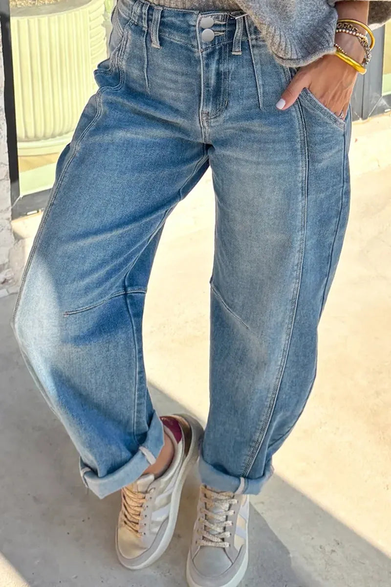 Women's Casual Wide Leg Loose Jeans