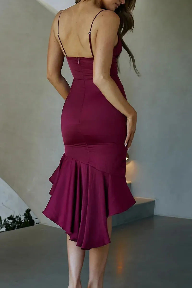 Women's Strappy Long Hemline Party Dress