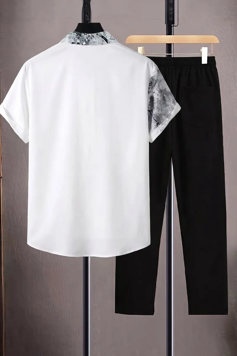 Men's  Ink-Wash Bamboo Summer Casual Shirt Or Pants