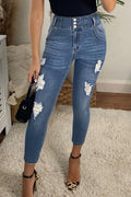 Women's Casual High-Waist Butt-Lifting Jeans