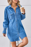 Women's Casual Loose Washed Denim Dress