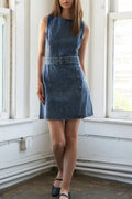 Women's Casual Sleeveless Short Denim Dress