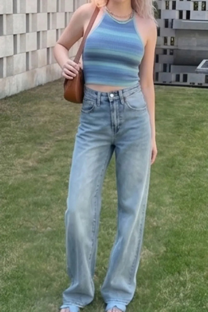 Women's Casual Wide Leg Jeans