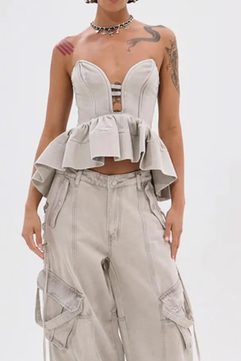 Hot selling women's casual tops or workwear pants
