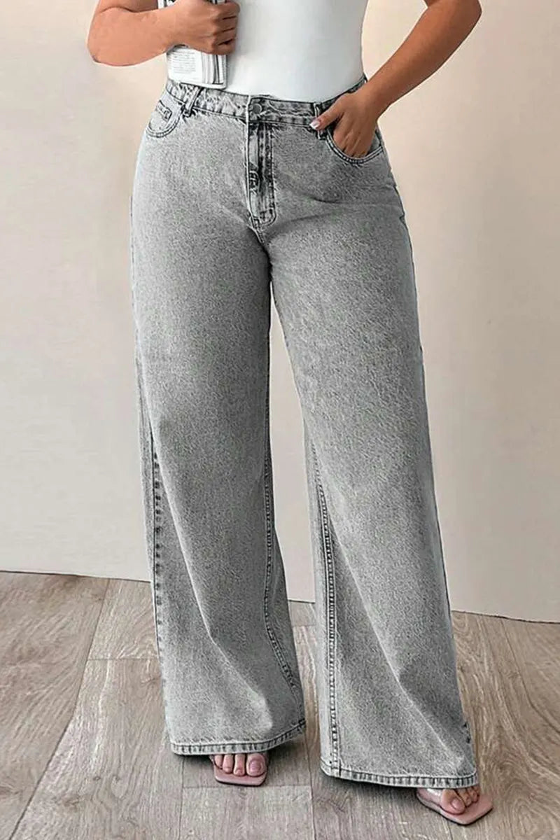 Ladies' Narrow Straight Cut Denim Jeans
