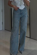 Women's Sequin Patterned Casual Jeans
