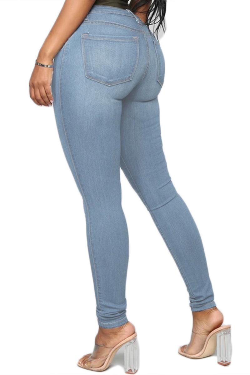Women's Casual Versatile Slim Fit Jeans