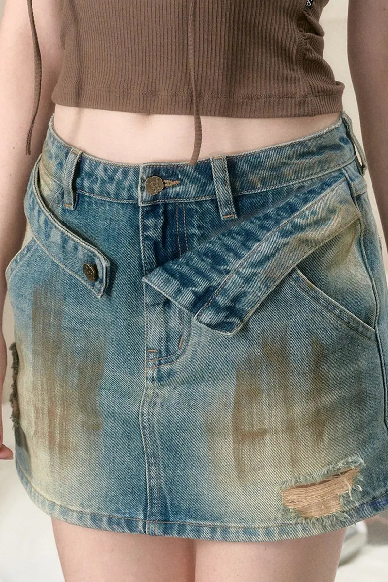 Women's Casual Short Denim Skirt