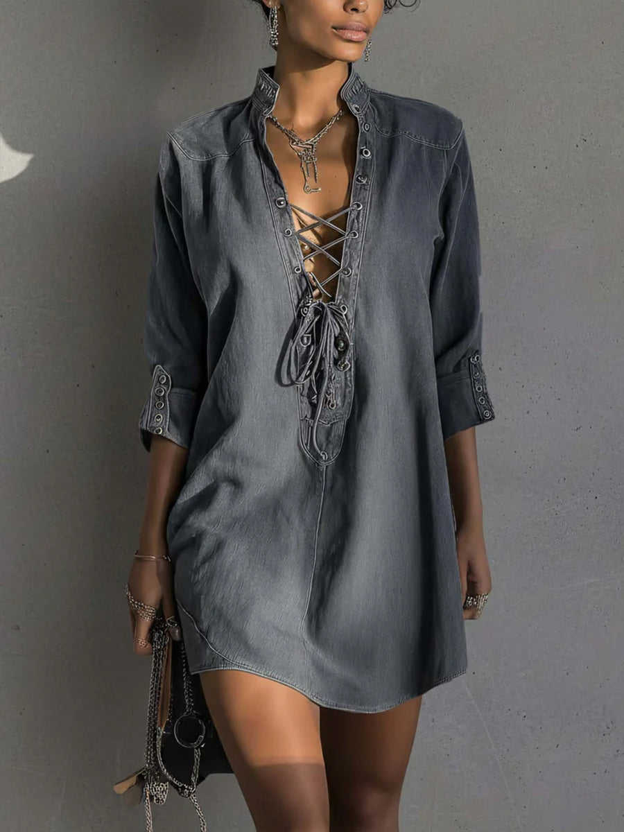 Stylish Casual Denim Dress