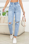 Women's Fashion Slimming Ripped Straight-Leg Jeans