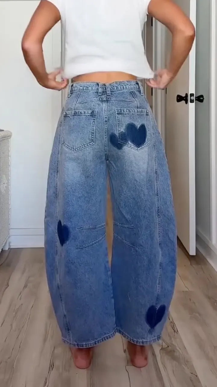 Women Love Printed Laundry Casual Jeans